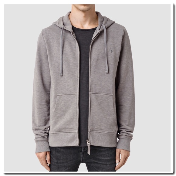 grey all saints hoodie